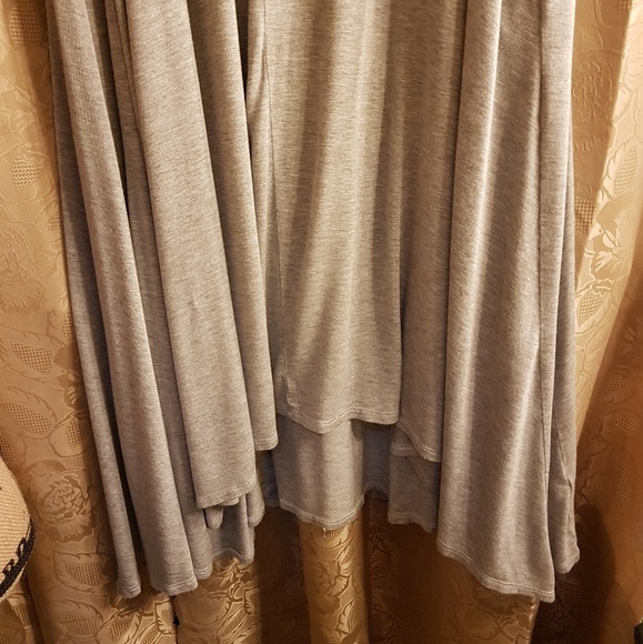 HP! SOFT STRETCHABLE PLUS SIZE HI/LOW MAXI DRESS - Picture 3 of 3